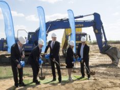 A Thyssen Krupp AG új üzemének alapkőletétele Jászfényszarun