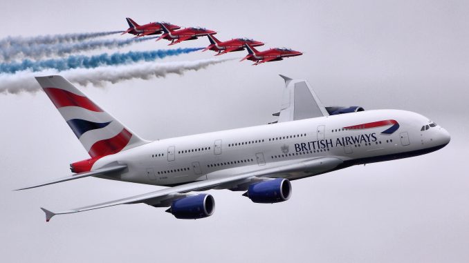 A380_&_Red_Arrows_-_RIAT_2013