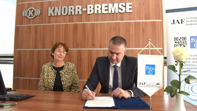 A Knorr-Bremse Fékrendszerek Kft. csatlakozott a JAF-hoz