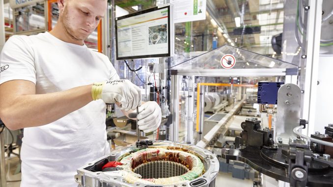 Audi Hungaria, villanymotor, gyártás