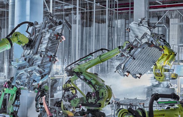 Audi e-tron Production at the CO2-neutral plant of Audi Brussels