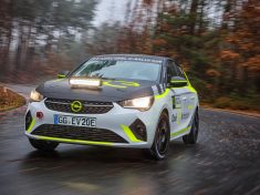 Opel Corsa-e Rallye, Testfahrten in Dudenhofen (Dez. 2019)