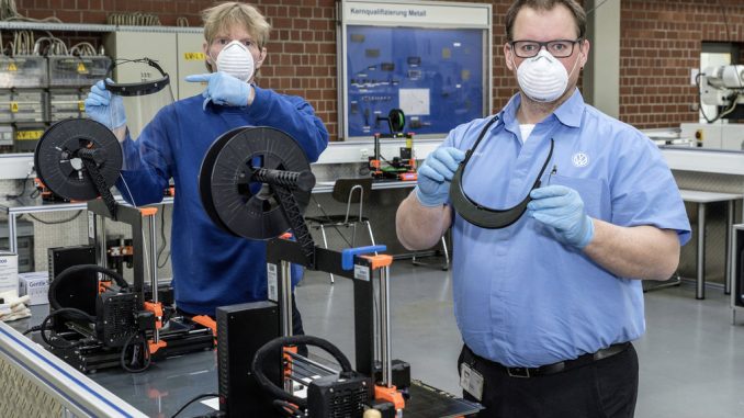 Coronavirus: Volkswagen uses 3D printing to produce face shields