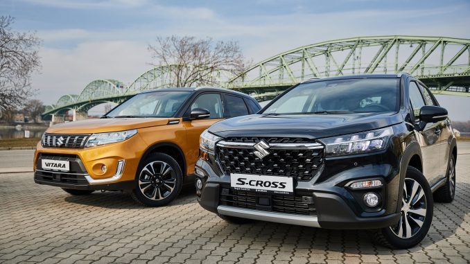Suzuki_S-Cross_es_Vitara_az_esztergomi_Maria_Valeria_hid_elott Magyar Suzuki
