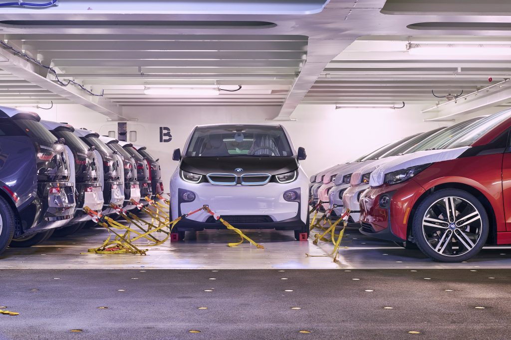 Verschiffung BMW i3 in Bremerhaven 11-2015